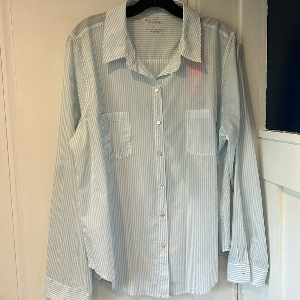 NWT Lilly Pulitzer Sea View Button Down